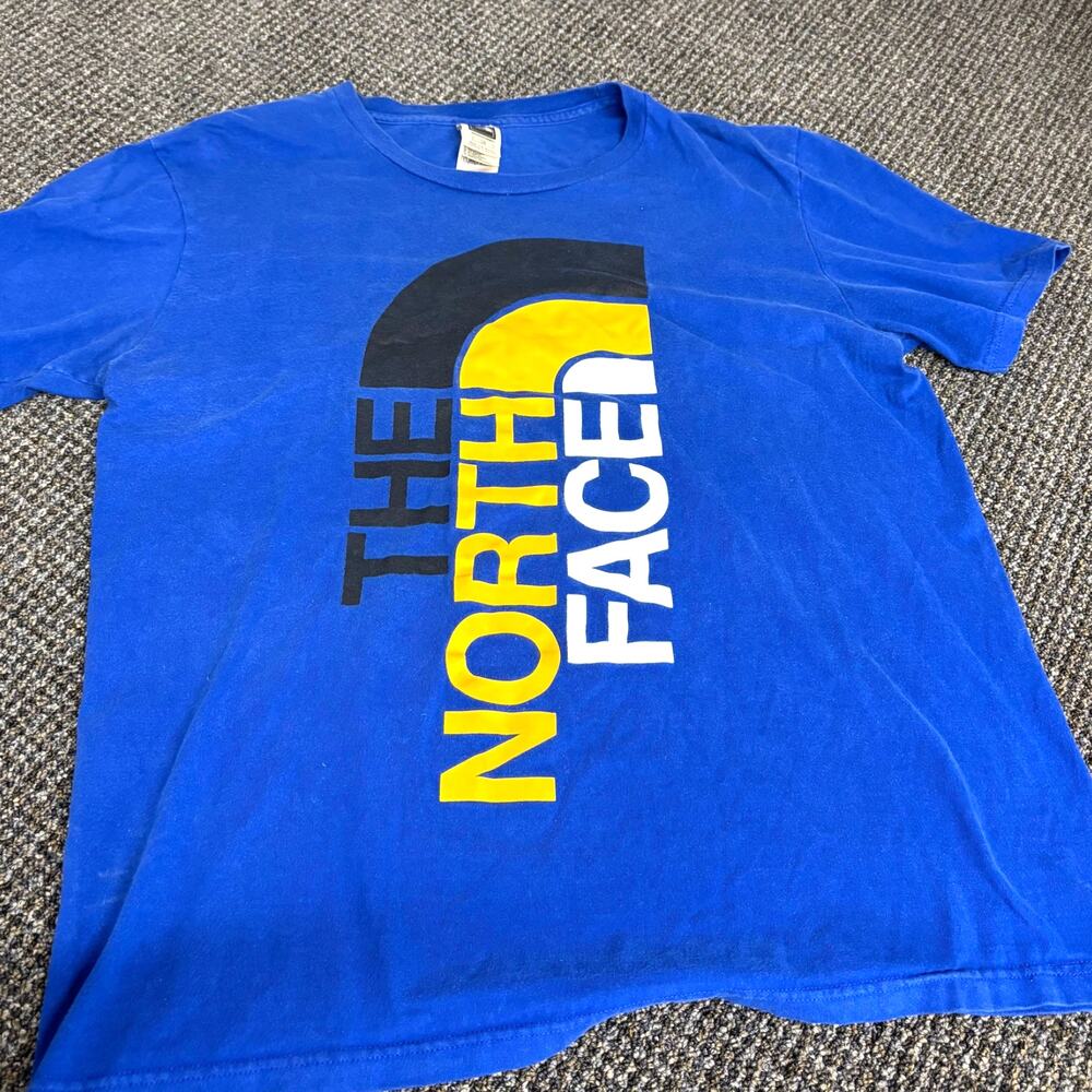 THE NORTH FACE T SHIRT LARGE BLUE